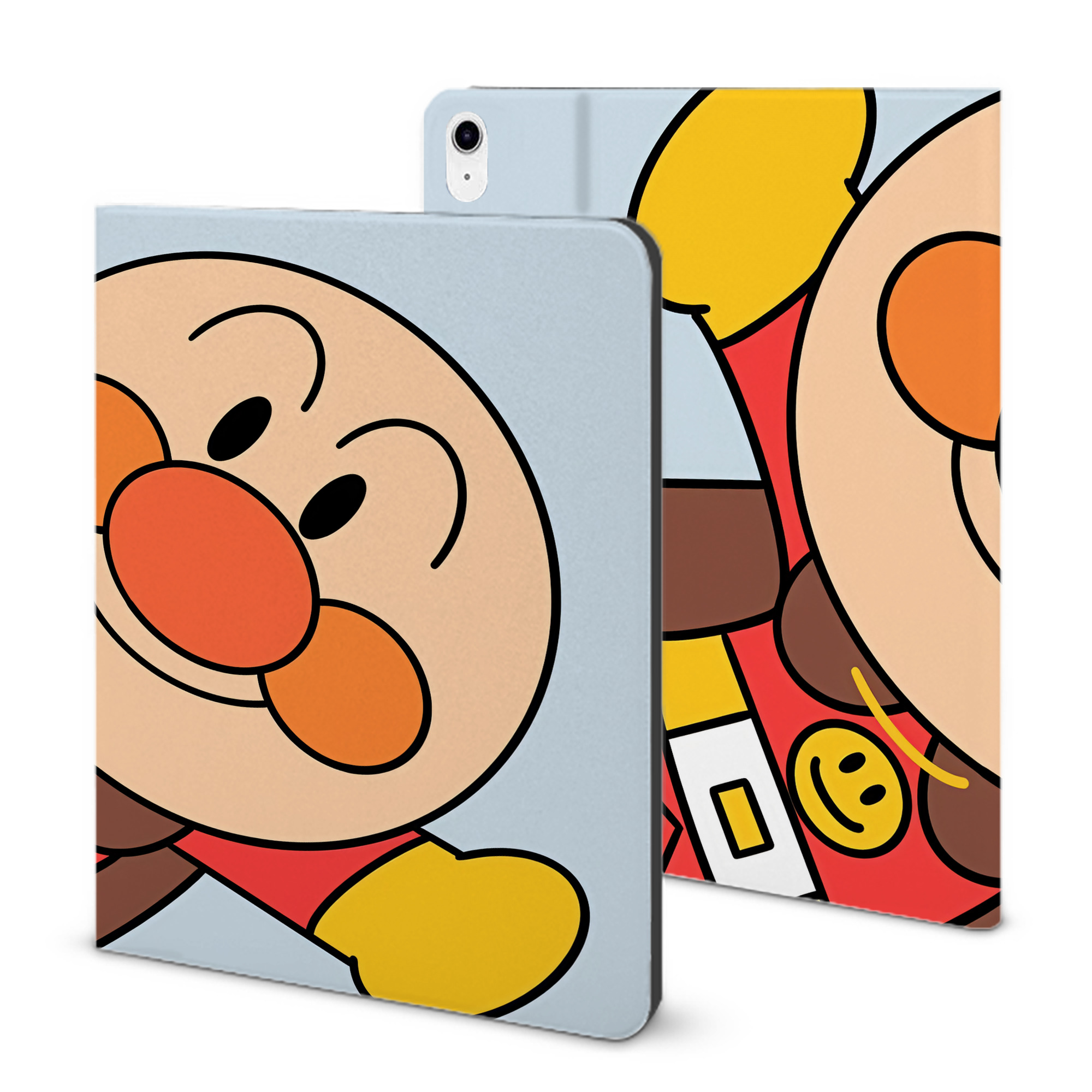 （画像用） アンパンマン Anpanman IPad ケース ブック型 PUレザー TPU 耐衝撃 軽量 薄型 ペン収納なし 全面保護 IPad 各モデル対応